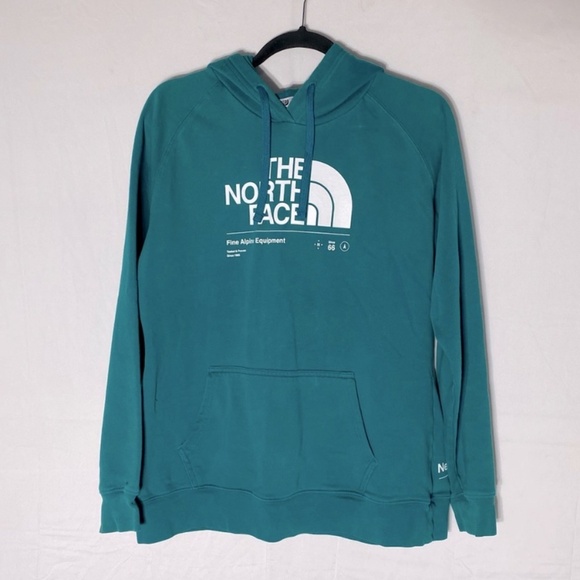 The North Face Teal Pullover Never Stop Exploring Hoodie L - Picture 1 of 15